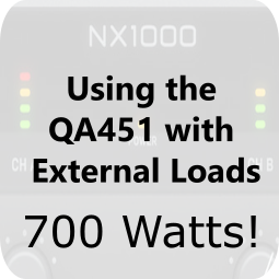 Using the QA451 with External Loads